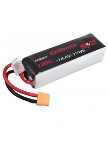 URUAV 14.8V 5200mAh 120C 4S LiPo Battery XT90 Plug for RC Drone