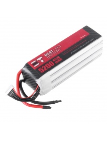BT 22.2V 5200mAh 65C 6S Lipo Battery Without Plug for ARRMA Senton 6S RC Car 700 Class Helicopter