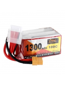 ZOP Power 22.2V 1300mAh 100C 6S Lipo Battery XT60 Plug for iFlight TurboBee 120RS