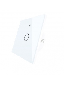 Moeshouse 220V WiFi Smart Light Switch RF433 No Neutral Wire Single Fire Smart Life Tuya App Control Works con Alexa Google Hom
