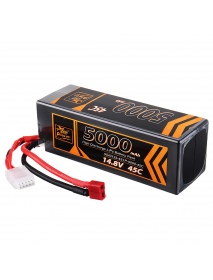 ZOP Power 14.8V 5000mAh 45C 4S Lipo Battery T Plug for RC Drone