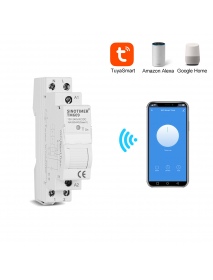 SINOTIMER TM609 Home Smart 18mm 1P WiFi Remote APP Control Circuit Breaker Timing Switch Staircase Timer Din Rail Universal 110V