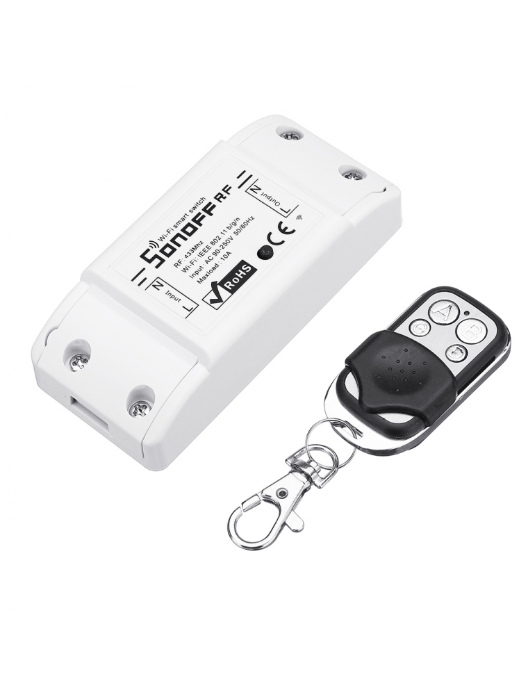 SONOFF® RF 7A 1500W AC90-250V WIFI Wireless Smart Switch Socket Module With 433MHZ Remote Controller