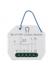 MoesHouse MS-108WR WiFi RF Smart Curtain Blinds Module Switch Roller Shutter Motor Tuya Wireless Remote Control Work with Alexa 