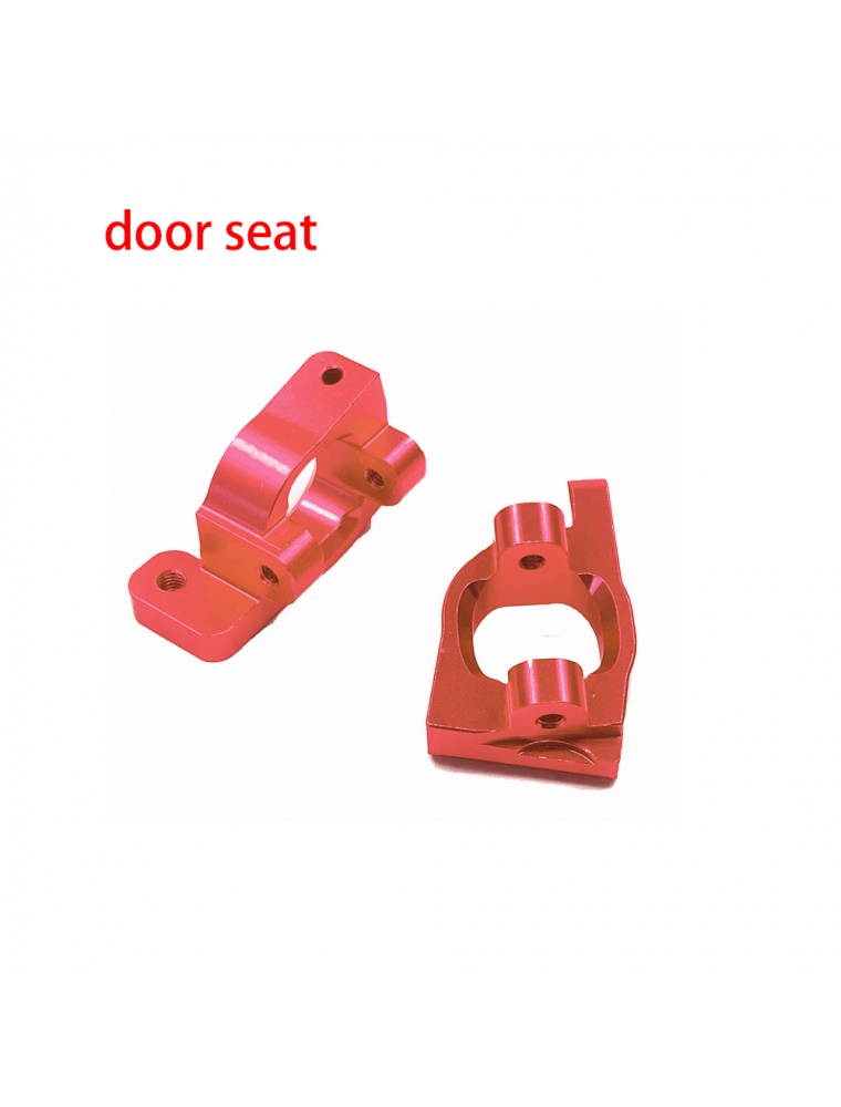 Wltoys 144001 1/14 Upgrade Metal RC Car Parts Swing Arm C Seat Connector Steering Cup Rear Wheel Seat Rod Gear Red