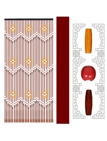 90x220cm 31 Line Wooden Bead Curtains Fly Screen Porch For Bedroom Living Room Bathroom