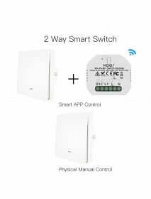 MoesHouse Mini DIY WiFi RF433 Smart Relay Switch Module Smart Life/Tuya App Control for  Alexa Google Home 1 Gang 1/2 Way