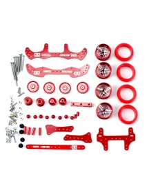 1 Set MA/AR Chassis Modification Set Kit With FRP Parts For Tamiya Mini 4WD RC Car Parts With Wheel 