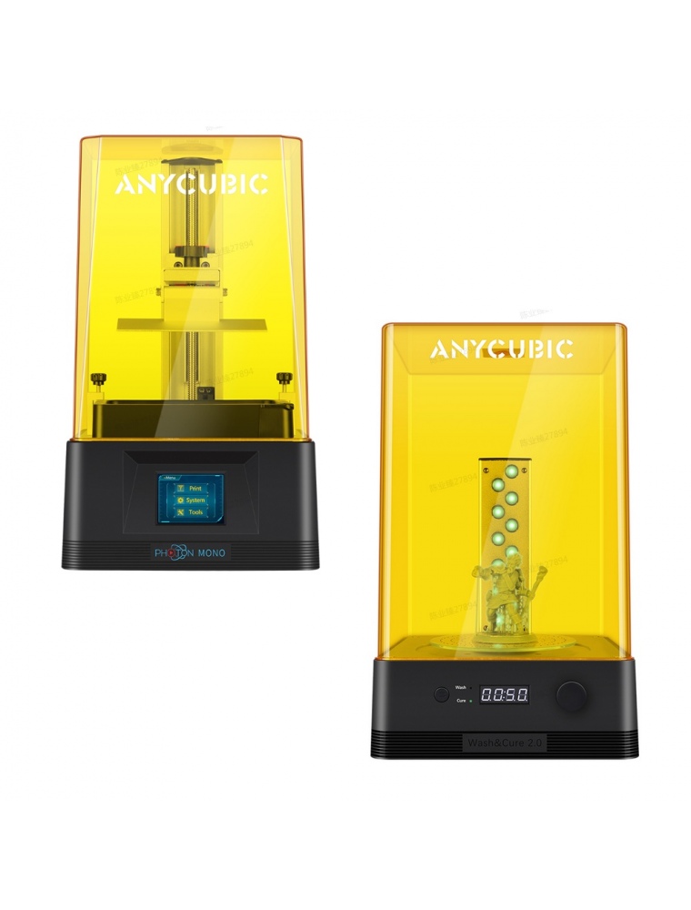 Anycubic ® Photon Mono + Wash e Cura 2,0 UV Resin 3D Set stampante