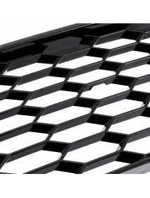 Front Fog Light Lamp Cover Grille Grill Honeycomb Hex Chrome Silver For Audi A5 S-Line S5 B8 RS5 2008-2012