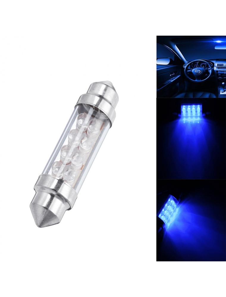 12V Car LED Dome Interior Lights Bulbs Map Door Light Bulb Lamps Blue Universal