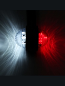 Left LED Double Side Marker Clearance Lights Turn Lamp Red&White Color for Truck Trailer Caravan