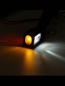 2PCS 24V LED Side Marker Lights Outline Lamp Red White Ambe for Car Truck Trailer