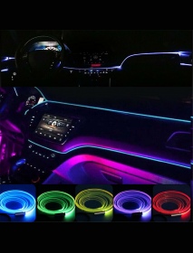 Car RGB LED Interior Colorful Atmospher Light Strip 360 Degree Adjusting Support APP Control
