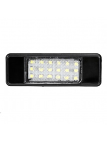 Pair LED License Plate Lights 6340.A3 For Peugeot 106 207 307 308 406 407 508 Citroen C3 C4 C5