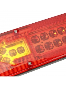 2X 12V 19 LED Car Truck Rear Light Indicator Lamp Yellow