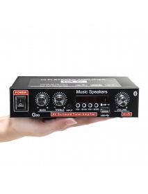 2CH LCD Display HIFI Audio Stereo Power Amplifier Bluetooth FM Radio Car Home Remote Control