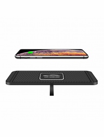 Car Qi Wireless Charger Pad With Anti Skid Rubber Base