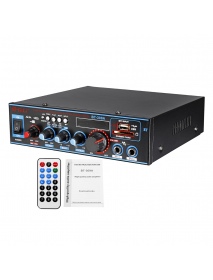 12V/220V HIFI Audio Stereo Power Amplifier bluetooth FM Radio Car Home Karaoke