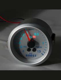 52mm LED Blue Light Car Meter Boost Turbo Gauge