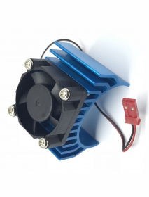 Aluminum Alloy 540/550 Motor Heatsink Radiator with Fan JST Connector for 1/8 1/10 RC Car Parts