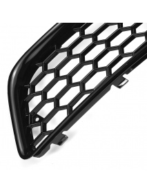 Front Fog Light Lamp Grille Grill Cover Honeyycomb Glossy Black For Audi A3 8P 2009-2013