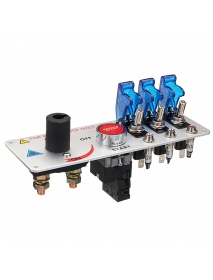 Car Auto Racing LED Toggle Ignition Switch Panel Engine Start Push Btns Set Kit