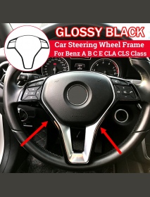Car Steering Wheel Decorative Frame Stickers For Benz A B C E CLA CLS Class