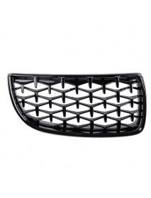 Front Bumper Hood Grille Eyelids Dual Slat Diamond Style Glossy Black For BMW 3 Series E90 E91 05-08