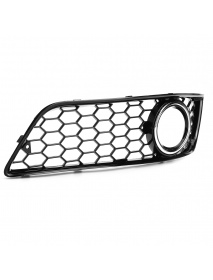 Front Fog Light Lamp Grille Grill Cover Honeycomb Chrome Silver For Audi A3 8P 2009-2013