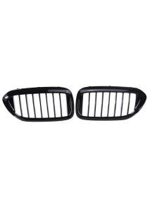 Pair Glossy Black Front Kidney Grill Grille For BMW 5 Series G30 G31 G38 M5 2017-2018