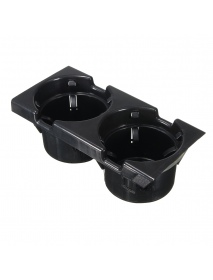 Car Front Center Dual Drink Car Cup Holder Black 51168217953 For BMW E46 3 Series 98-06