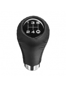 Universal 5 Speed Car Leather Shift Knob Manual Gear Stick Shift Shifter Lever