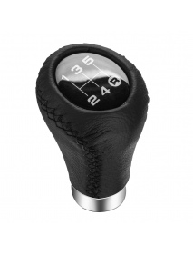 Universal 5 Speed Car Leather Shift Knob Manual Gear Stick Shift Shifter Lever