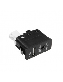 Car AUX USB Switch Socket Audio Cable Adapter For BMW E60 E61 E63 E64 E87 E90