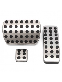 Chrome Steel Foot Brake Pedal Pads Covers For Benz M GL R Class AMG 