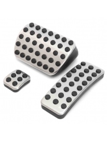Chrome Steel Foot Brake Pedal Pads Covers For Benz M GL R Class AMG 