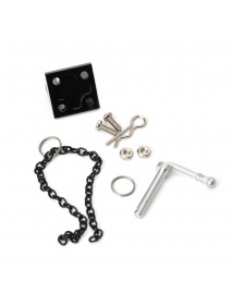 Trailer Hook Chain Tow Buckle Rescue Buckle for 1/10 Axial SCX10 90046 RC4WD D90 CC01 RC Car Parts