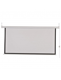 100-inch 16:9 Electric Grey Glass Fiber Projection Screen Home Cinema Theater Projector HD Electric Projection Curtain