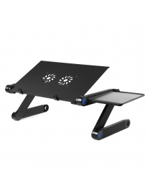 Folding Laptop Table Stand Lap Desk Table Tray Laptop Cooling Stand Riser Portable Computer Table Holder with Mouse Holder for B