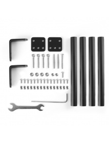 Supporting Rod Set Supporting Pull Rod Kit Aluminum Alloy Tie Rod Set Fixed Support Frame Kit for Creality Ender-3/3S/3Pro/v2