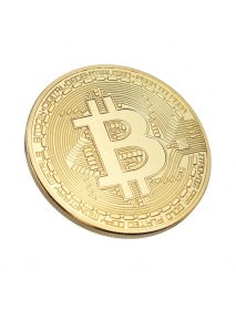 1Pcs Gold Bitcoin Model Commemorative Coins BTC Metal Coin Decorations