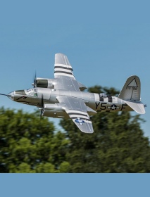 Dynam B-26 Marauder Silver 1500mm Wingspan Bomber Warbird EPO RC Airplane PNP