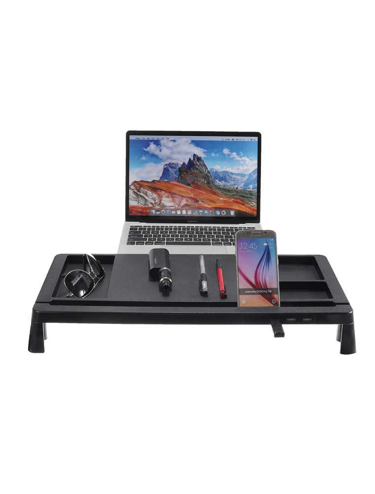 Monitor Laptop Stand Muti function Organizer With USB hub