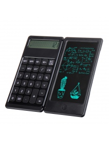 [Highlight Version] Gideatech 12 Digits Display Desktop Calculator with 6 Inch LCD Writing Tablet Foldable Repeated Writing Digi