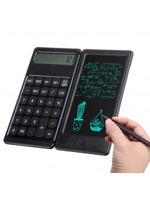 [Highlight Version] Gideatech 12 Digits Display Desktop Calculator with 6 Inch LCD Writing Tablet Foldable Repeated Writing Digi