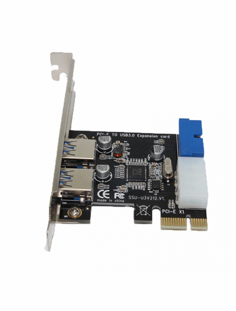 SSU V212 PCI-E to USB 3.0 Expansion Card With Prefacing 20PIN Interface for Desktop Computer