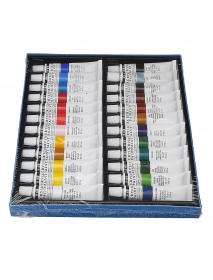 H&B HB-AP24 Professional 24-Color Propylene Pigment Hand-Painted Set Wall Painting DIY Watercolor Paint Set