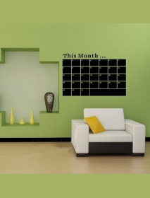 Monthly Chalkboard Calendar Blackboard Sticker Vinyl Wall Decal Removable Planner Wall Paper Sticker 53*78cm