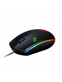 M55 Wired Game Mouse 2400DPI USB Wired RGB Backlit Gaming Gamer Mice for Desktop Computer Laptop PC